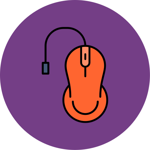 clicker del ratón Generic color lineal-color icono