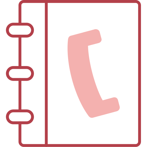 電話帳 Generic color lineal-color icon