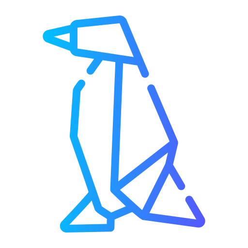 pinguïn Generic gradient outline icoon