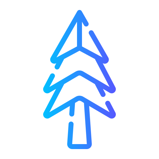 Pine tree Generic gradient outline icon