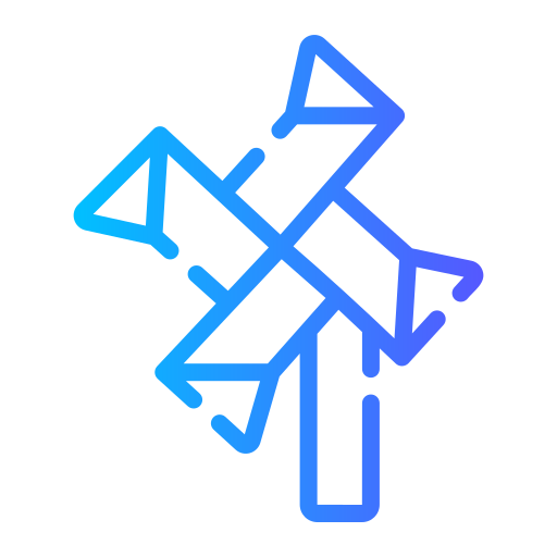 pinwheel Generic gradient outline icoon