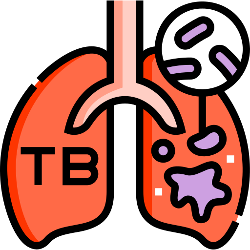 Туберкулез Detailed Straight Lineal color иконка