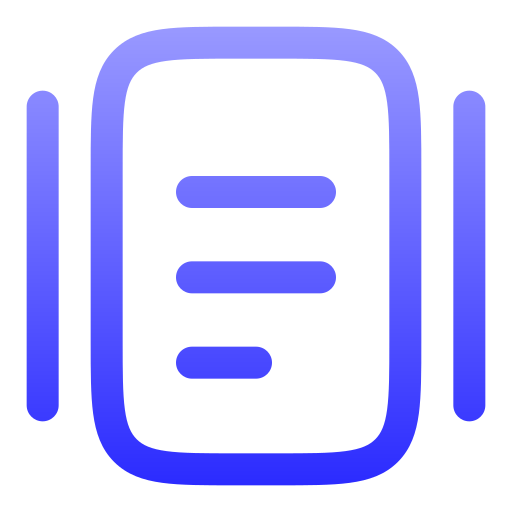 書類 Generic gradient outline icon