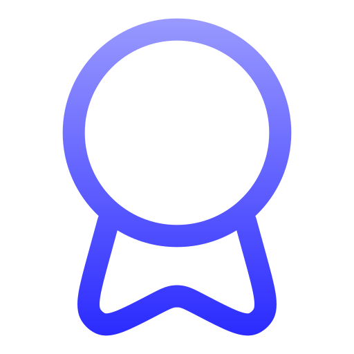 メダルリボン Generic gradient outline icon