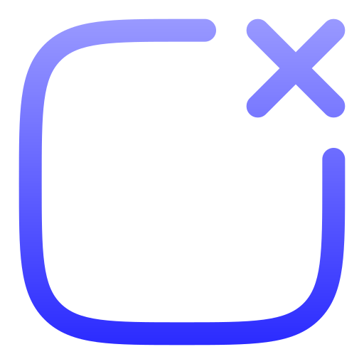 취소 Generic gradient outline icon