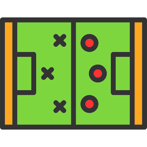 campo de hockey Generic color lineal-color icono