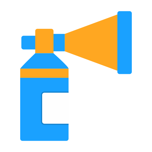 Air horn Generic color fill icon