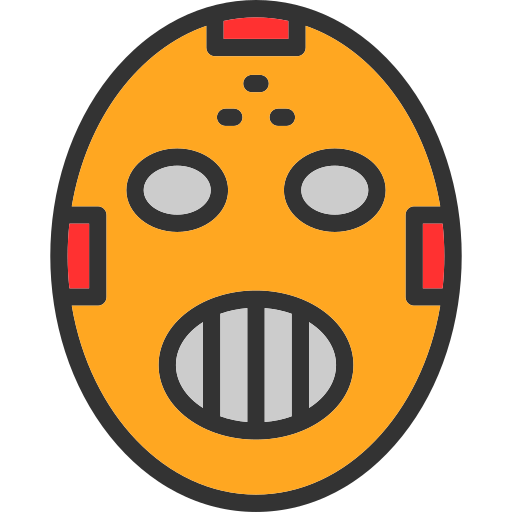 máscara de hockey Generic color lineal-color icono