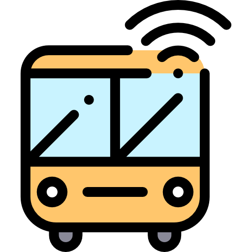 Public transport Detailed Rounded Lineal color icon