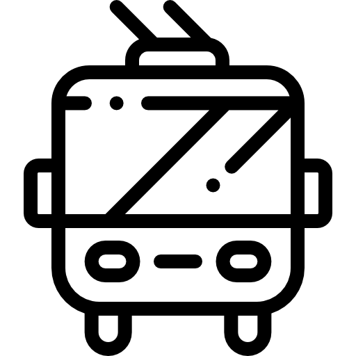 トロリーバス Detailed Rounded Lineal icon