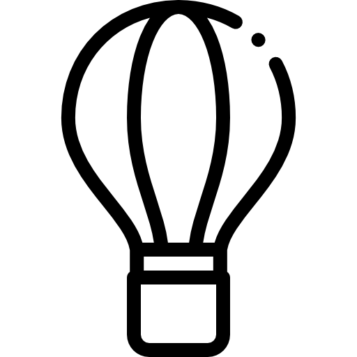 熱気球 Detailed Rounded Lineal icon