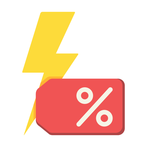 vendita flash Generic color fill icona