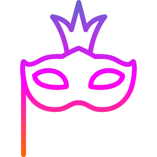 Carnival mask Generic gradient fill icon