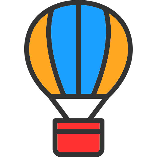 balon na gorące powietrze Generic color lineal-color ikona