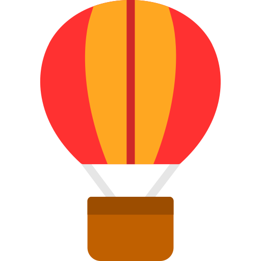 globo aerostático Generic color fill icono