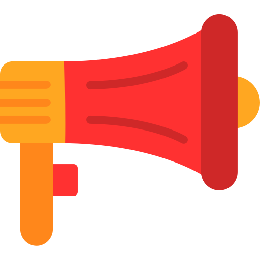 Megaphone Generic color fill icon