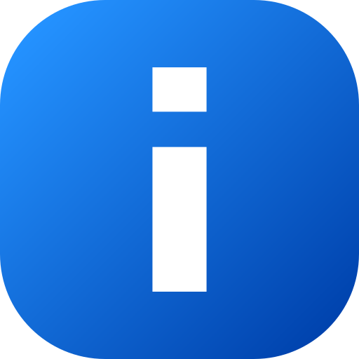 símbolo de información Generic gradient fill icono