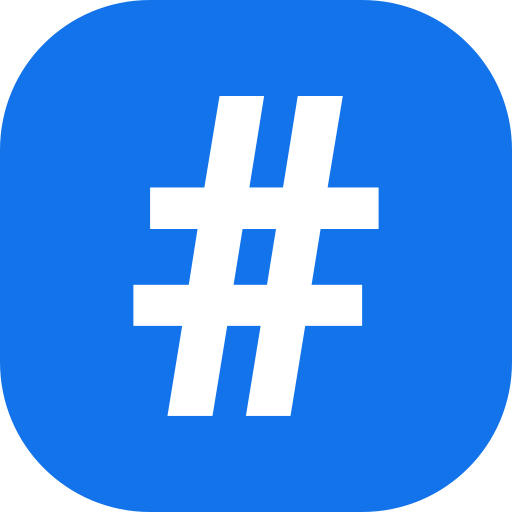 Hashtag Generic color fill icon