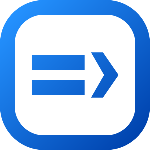równy lub większy niż symbol Generic gradient fill ikona