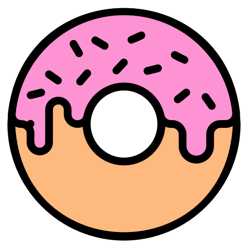 donut Generic color lineal-color icoon
