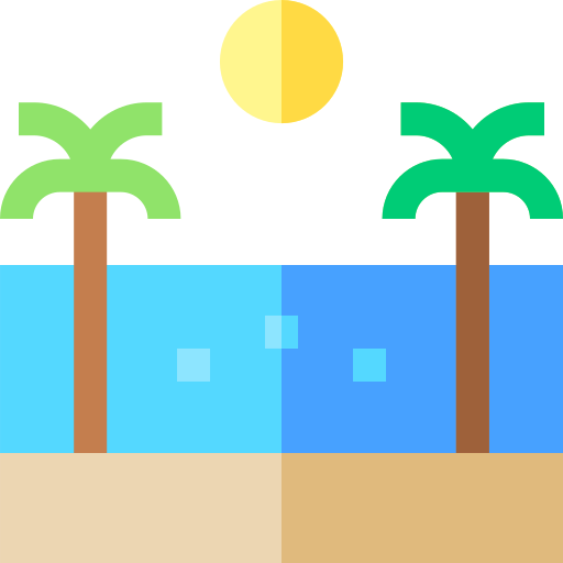 plaża Basic Straight Flat ikona
