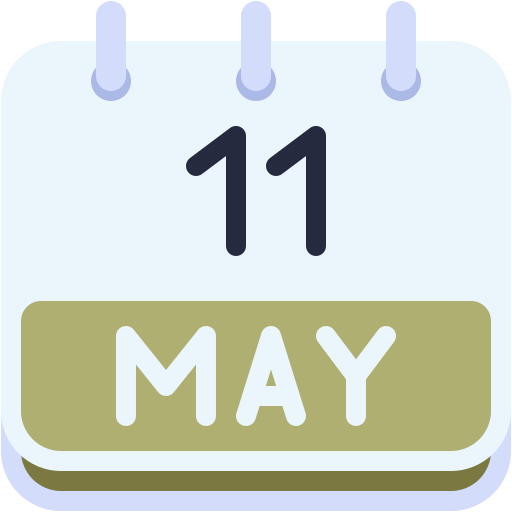 Календарная дата Generic color fill иконка
