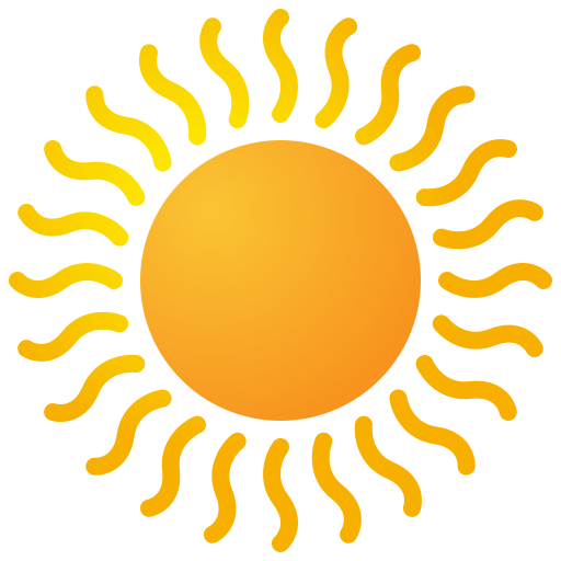 Солнце Generic gradient fill иконка