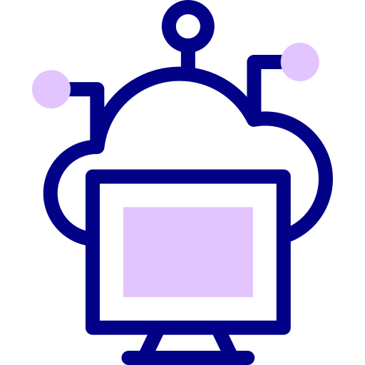 computación en la nube Detailed Mixed Lineal color icono