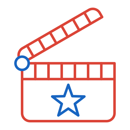 Clapperboard Generic color outline icon