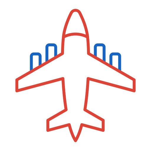 Plane Generic color outline icon