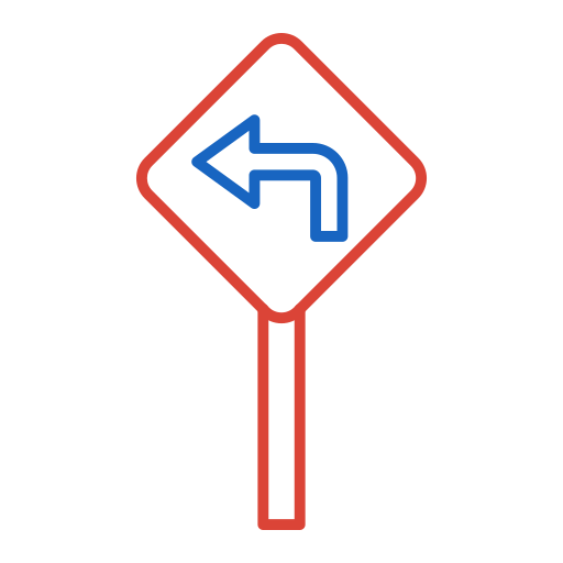 Road sign Generic color outline icon
