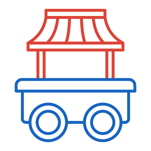 Food cart Generic color outline icon