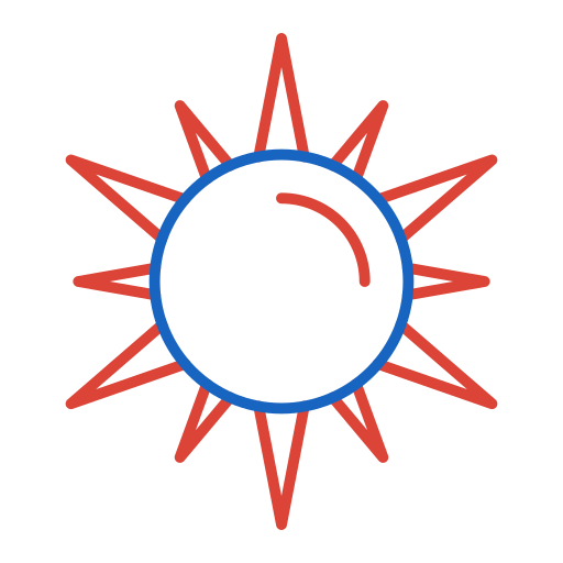 Солнце Generic color outline иконка