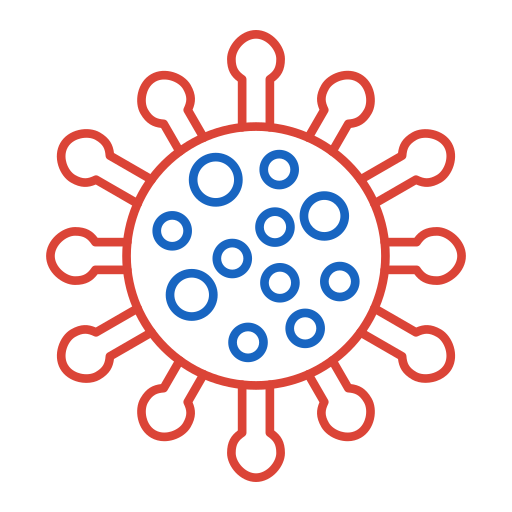 virus Generic color outline icono