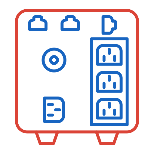 Uninterrupted power supply Generic color outline icon
