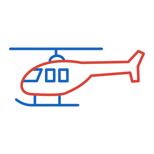 hélicoptère Generic color outline Icône