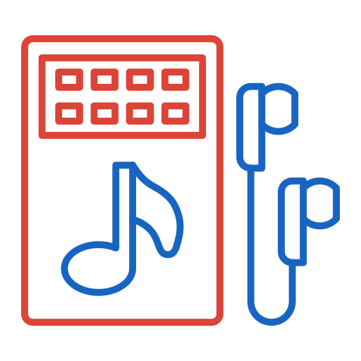 audio-abspielgerät; audio-player; musikabspielgerät Generic color outline icon