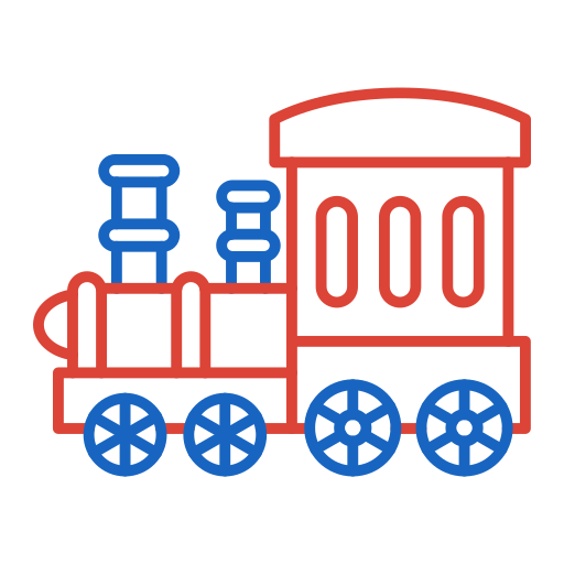 Игрушечный поезд Generic color outline иконка