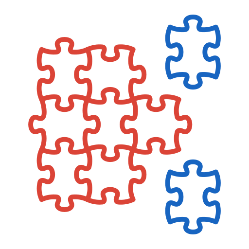 puzzle Generic color outline ikona