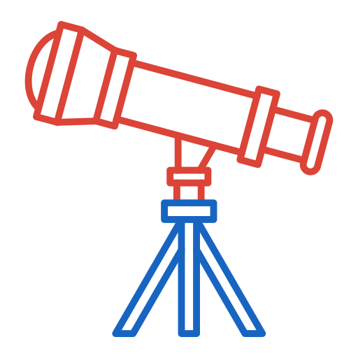 望遠鏡 Generic color outline icon