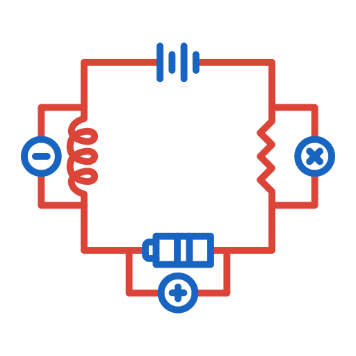circuito elétrico Generic color outline Ícone