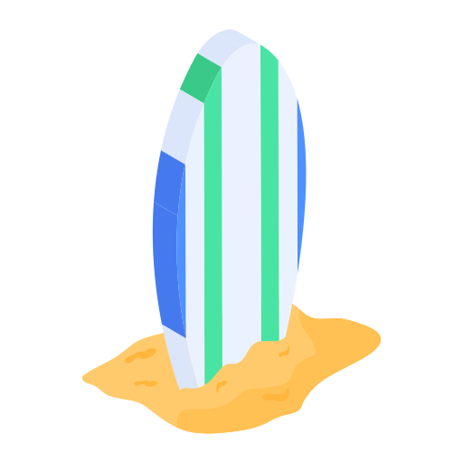доска для серфинга Generic color fill иконка