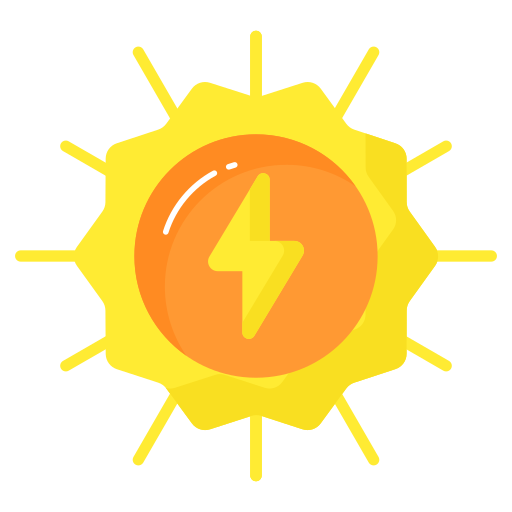 Solar power Generic color fill icon