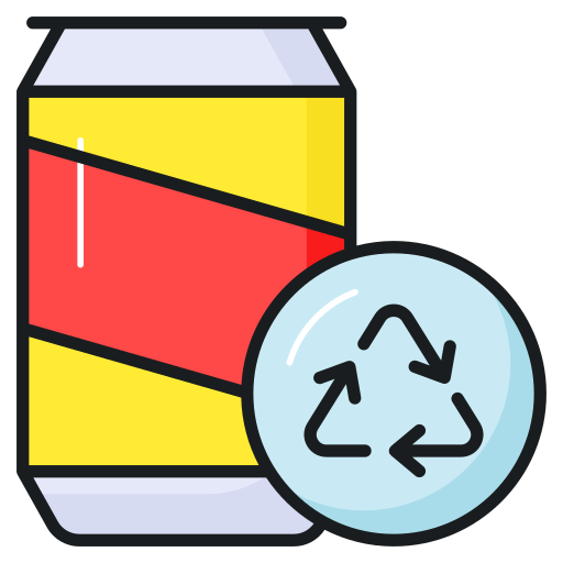 リサイクル缶 Generic color lineal-color icon
