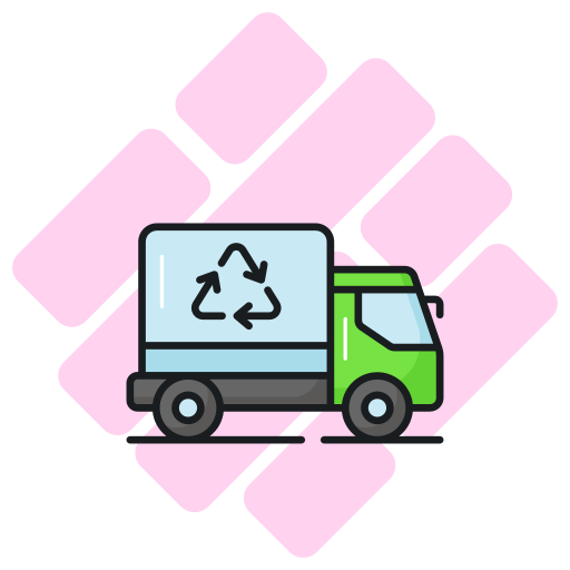 recycling vrachtwagen Generic color lineal-color icoon