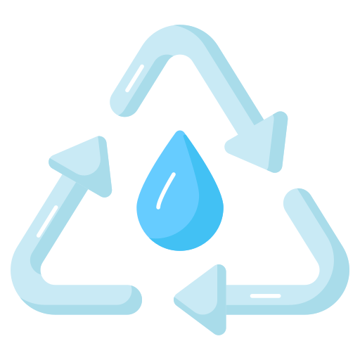 水のリサイクル Generic color fill icon