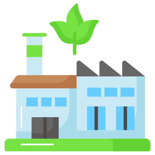 Green factory Generic color fill icon