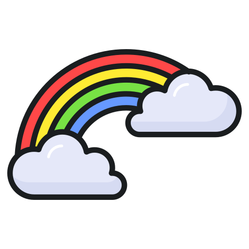 Rainbow Generic color lineal-color icon
