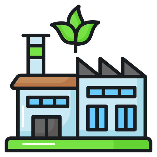 Green factory Generic color lineal-color icon