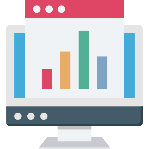 Online analytical Generic color fill icon